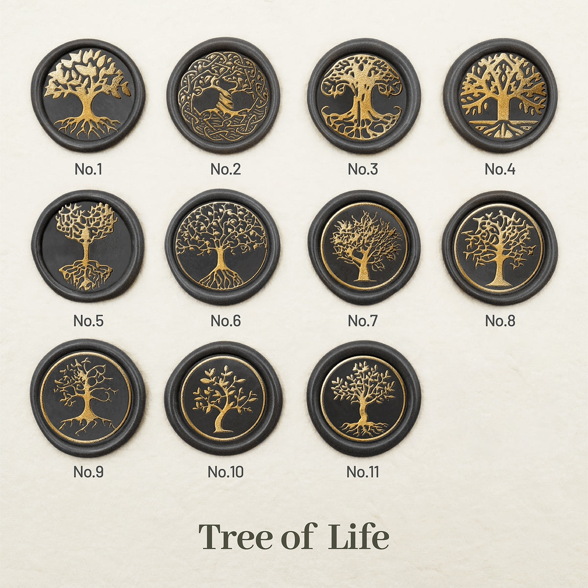 Sinete de Lacre Árvore da Vida Stamprints Cor