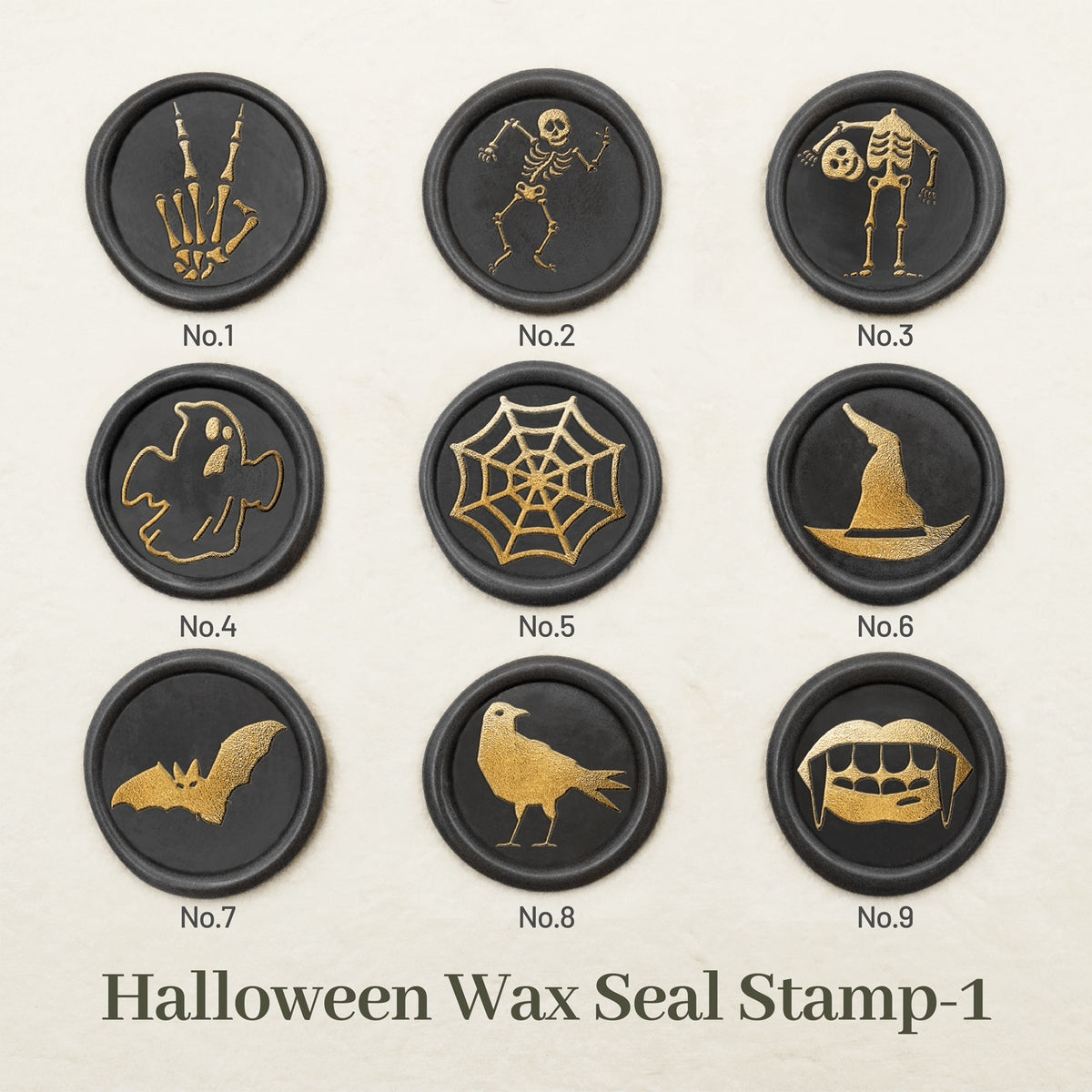 Stamprints Halloween Sinete de Lacre Carimbo Design 1