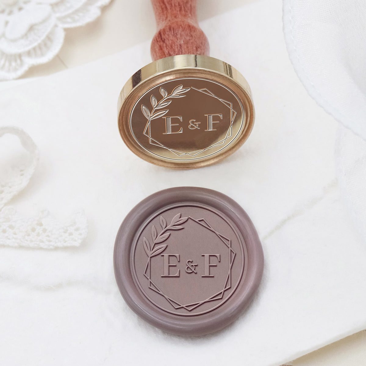 Stamprints Custom Wedding Monogram Wax Seal Stamps 2
