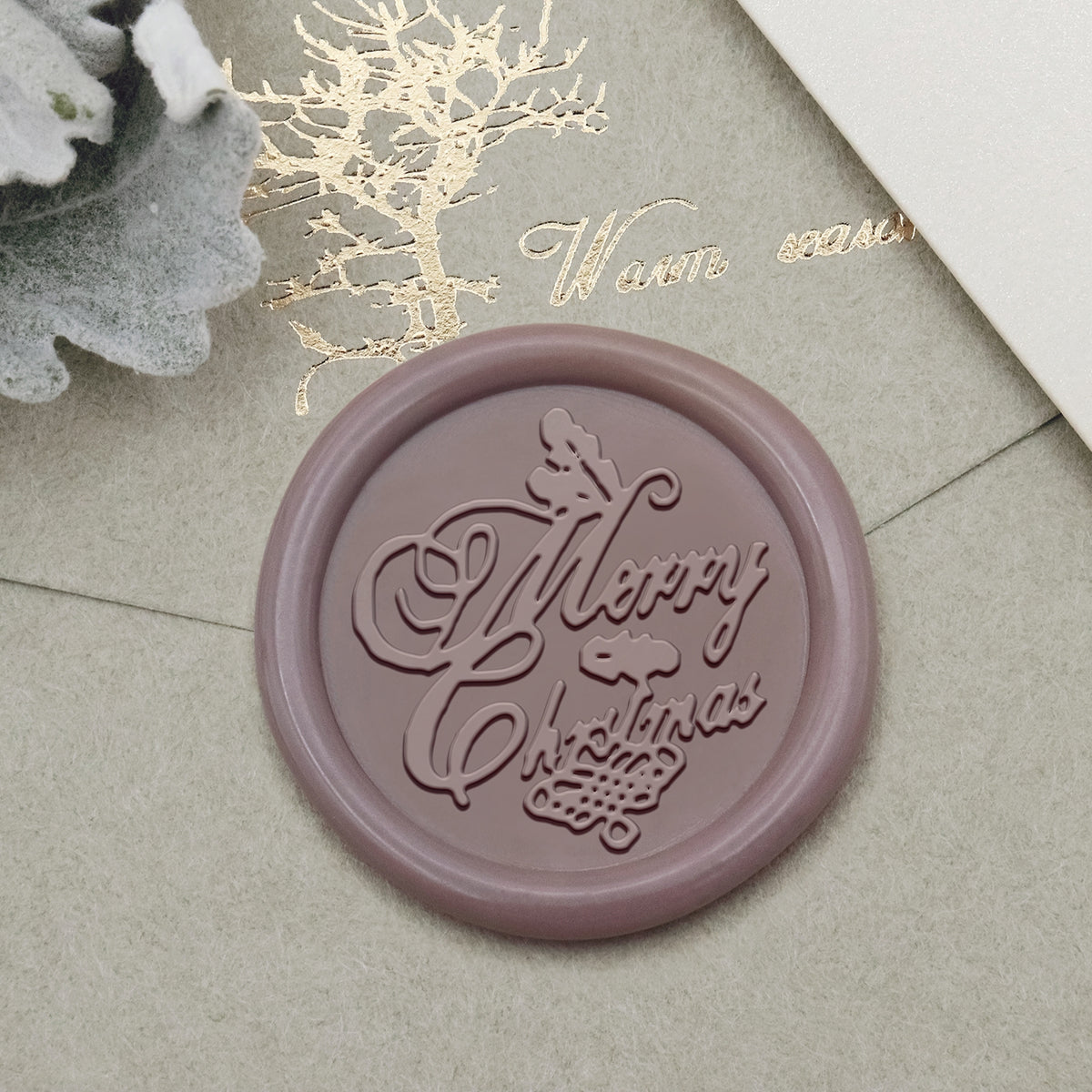 Carimbo de Sinete de Lacre de Saudação Stamprints - Feliz Natal 1