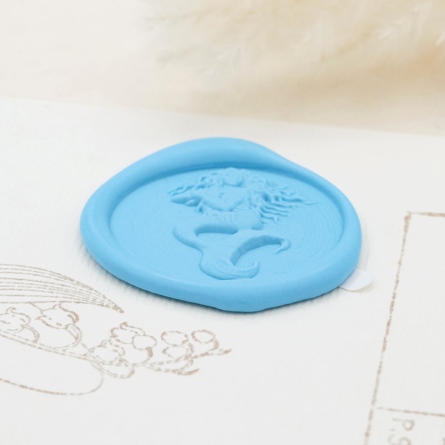 Stamprints Adesivos de Sinete de Lacre Autocolantes Poseidon em Relevo 3D 4