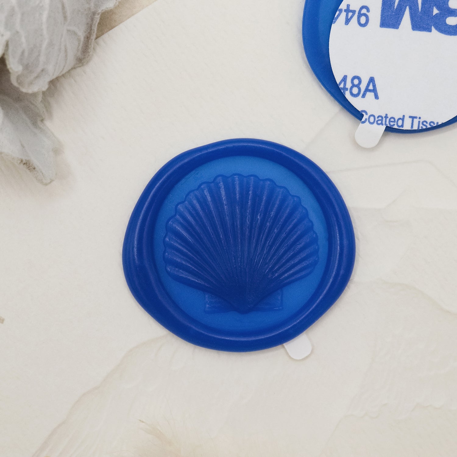 Stamprints 3D Relief Seashell Self-adhesive Wax Seal Stickers 1