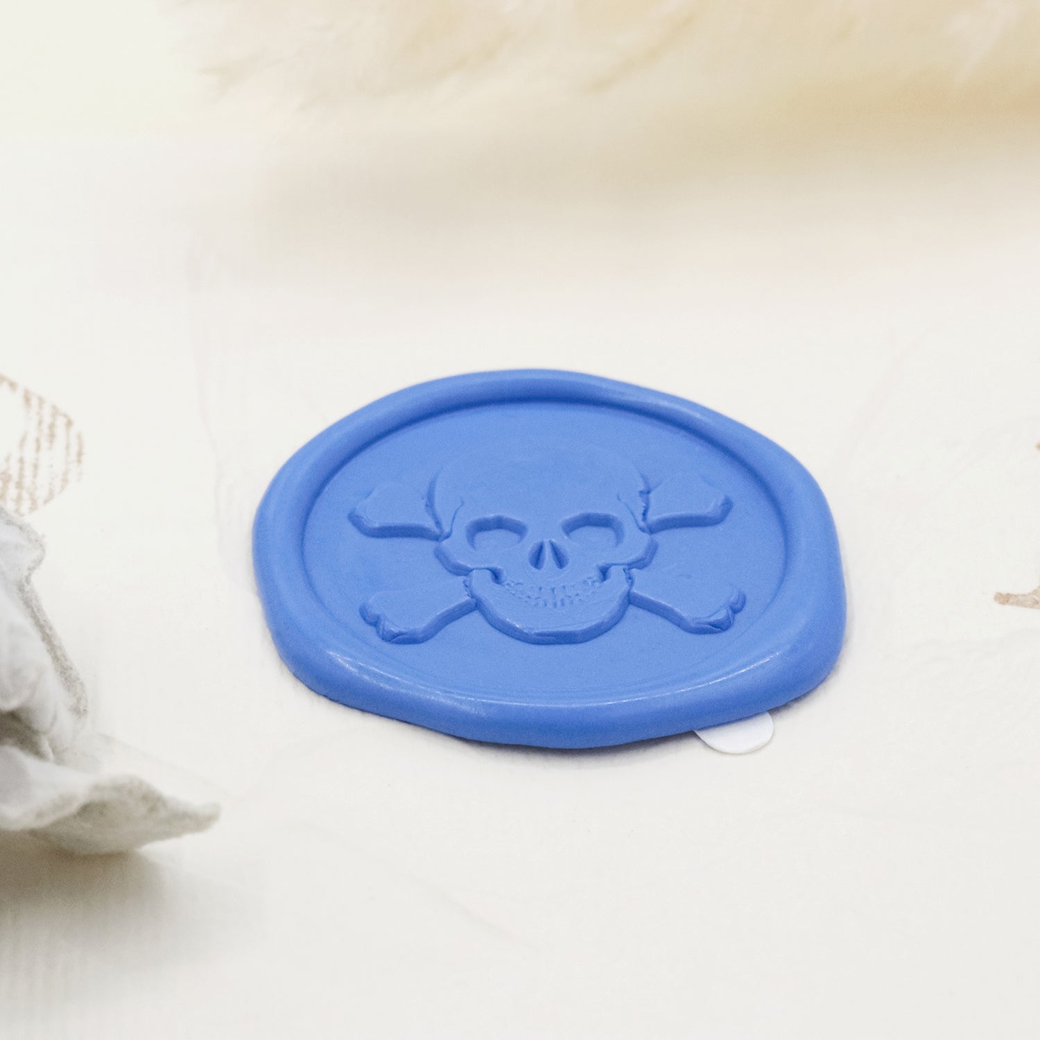 Stamprints Adesivos de Sinete de Lacre Autocolantes com Caveira em Relevo 3D 4