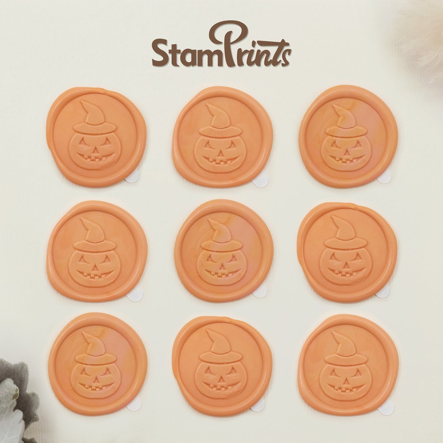 Stamprints Adesivos de Sinete de Lacre Autocolantes de Abóbora em Relevo 3D 2