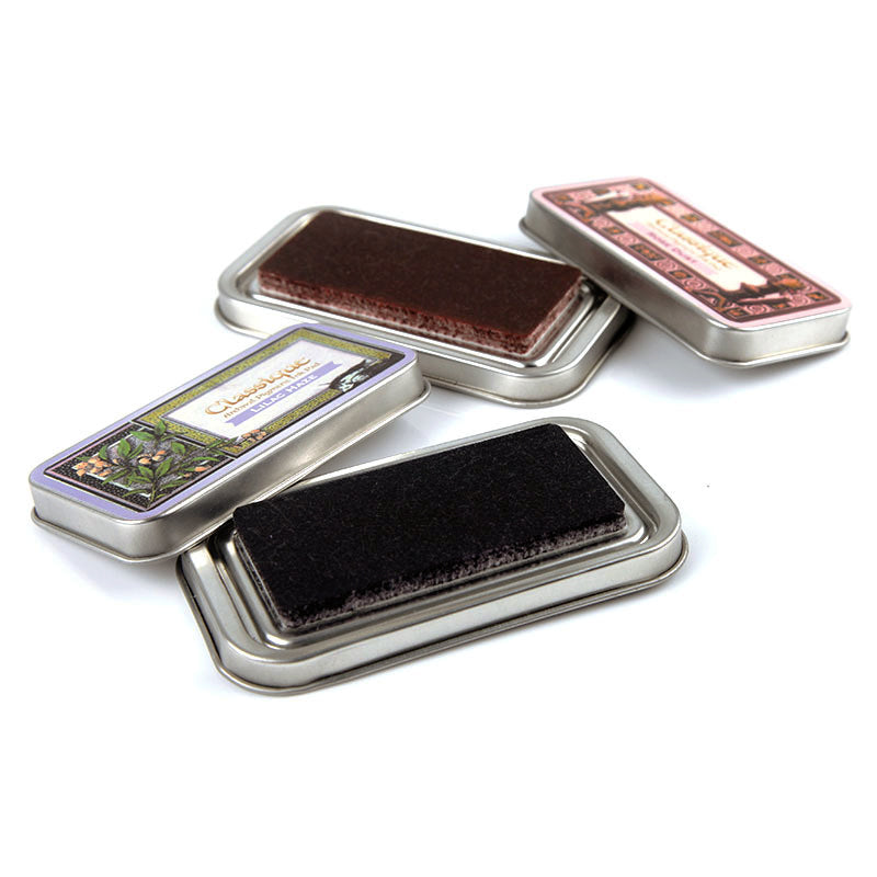 Almofada de carimbo de tinta de impressão de detalhes StazOn Retro CQ Small Iron Box311