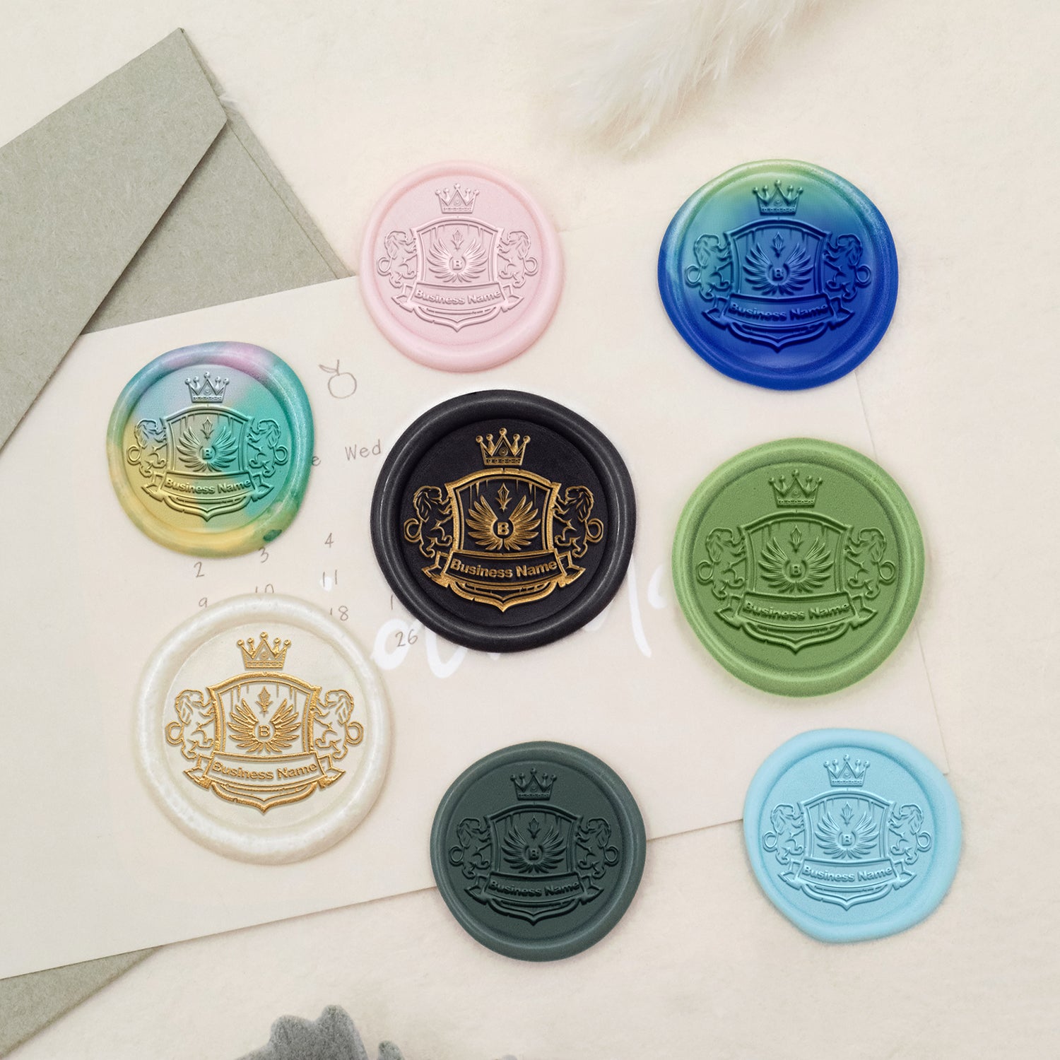 Carimbo de Sinete de Lacre com Logótipo Personalizado - Estilo 23-4