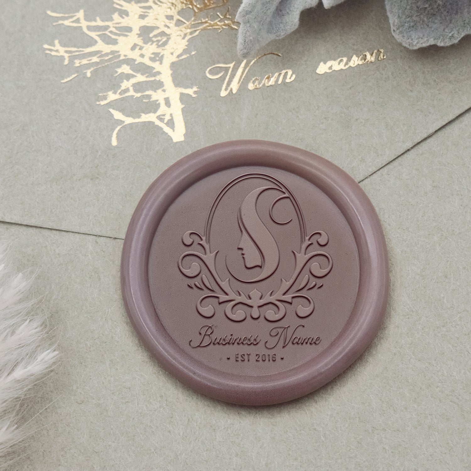 Carimbo de Sinete de Lacre com Logótipo Personalizado - Estilo 29-2