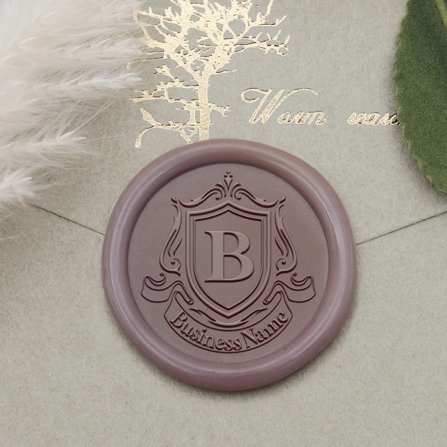 Carimbo de Sinete de Lacre com Logótipo Personalizado - Estilo 17-2