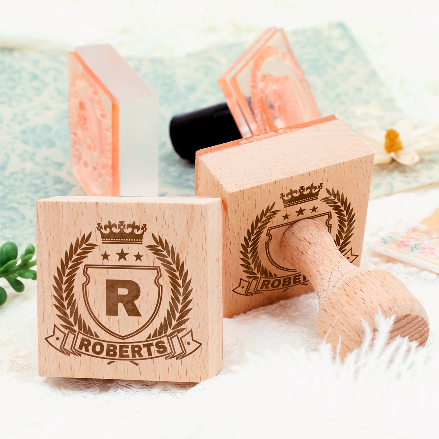 Carimbo de Borracha Personalizado com Brasão de Família (18 designs) Custom-Family-Cres4
