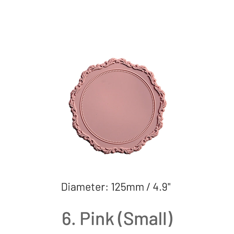 Tapete de Silicone com Sinete de Lacre de Renda Barroca Vintage sku-8