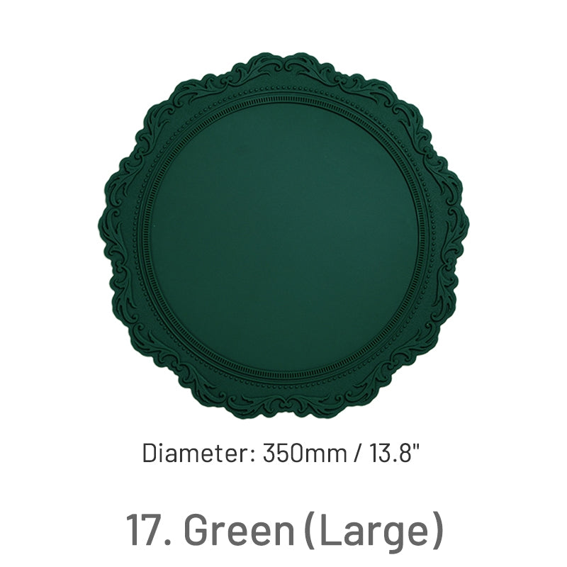 Tapete de Silicone Vintage Barroco de Renda para Sinete de Lacre sku-15