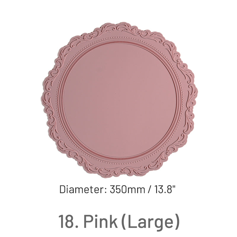Tapete de Silicone de Sinete de Lacre de Renda Barroca Vintage sku-14