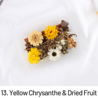 13. Crisântemo Amarelo e Fruta Seca