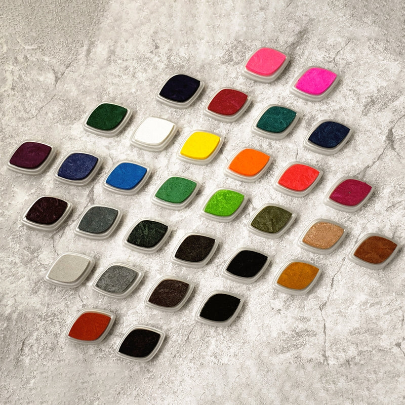 Shiny Pearlescent Color Eye Finger Painting Ink Pad9111
