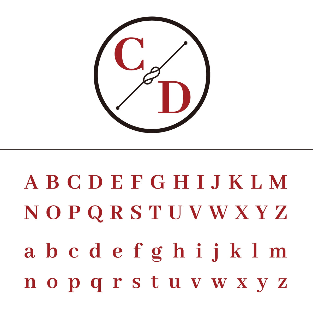 Custom Simple Knot Wedding Monogram Wax Seal Stamp 5