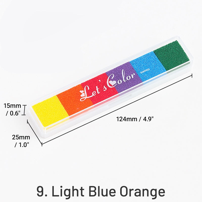 Conjunto de Almofadas de Carimbo de Cor Doce com Gradiente Longo sku-9