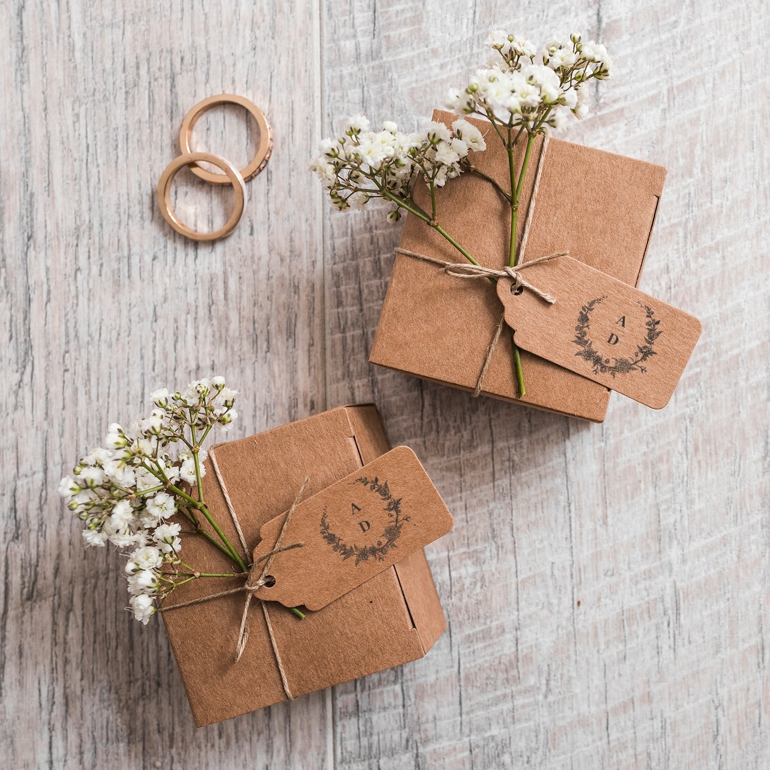 Custom Botanical Wedding Monogram Rubber Stamp (18 Designs)6