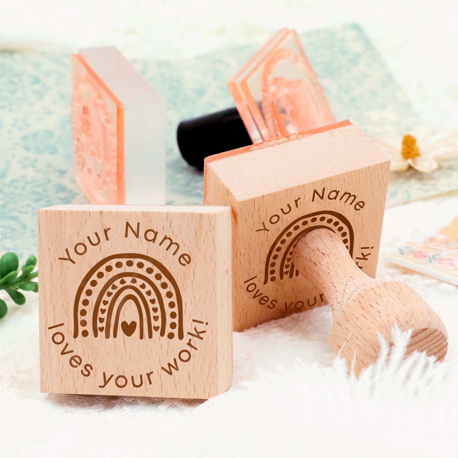 Children's Day Custom Cartoon Star Rubber Stamp-3 4