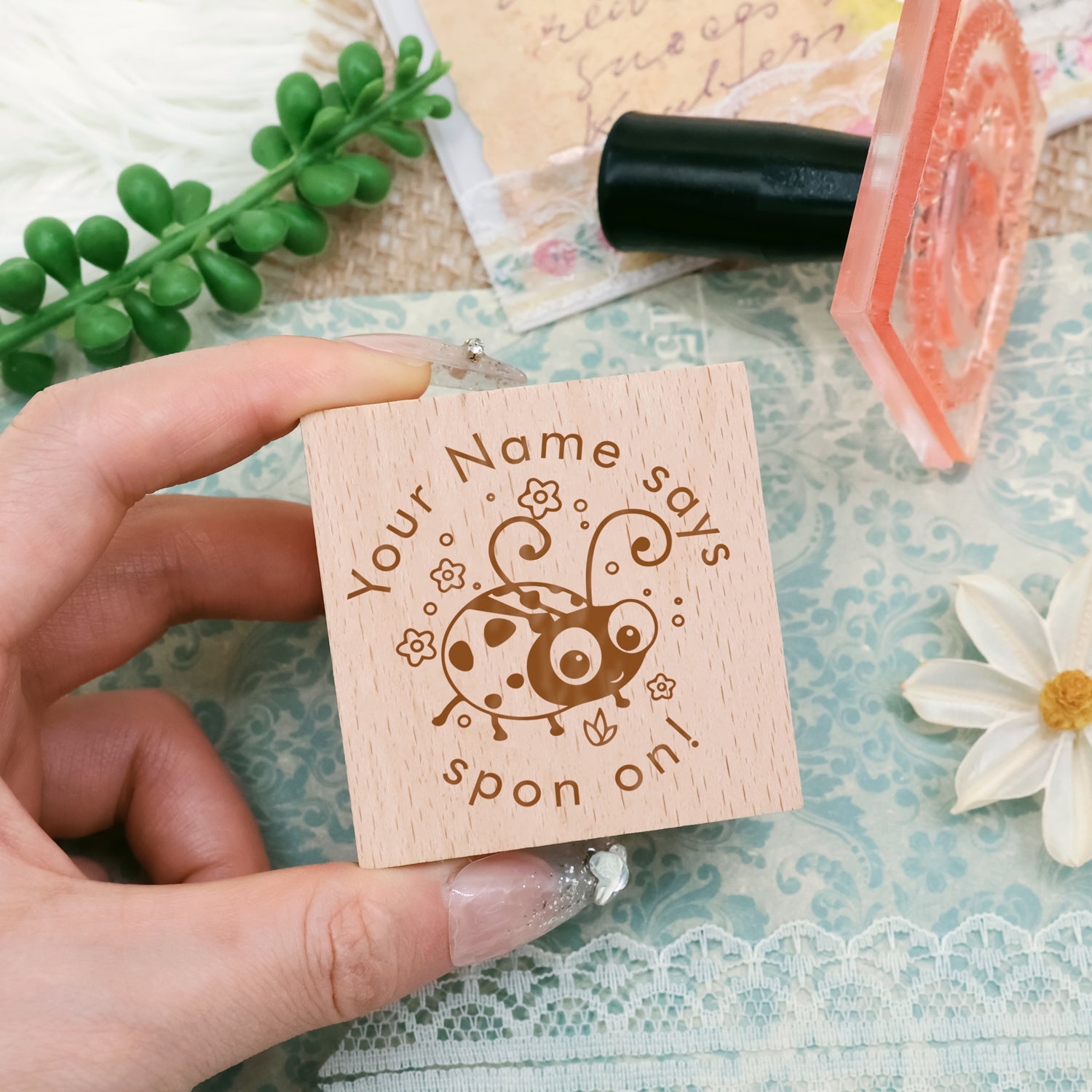 Children's Day Custom Cartoon Star Rubber Stamp-11 2