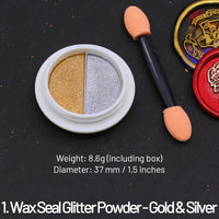 1. Wax Seal Glitter Powder - Gold & Silver