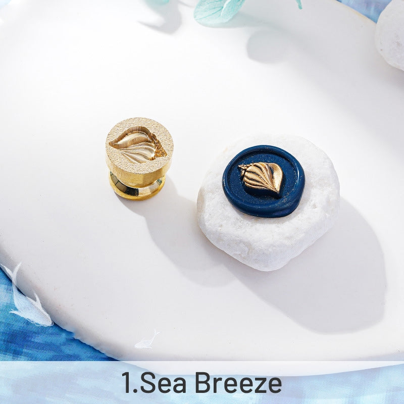 Carimbo de Sinete de Lacre Série Oceano Relevo 3D sku-1