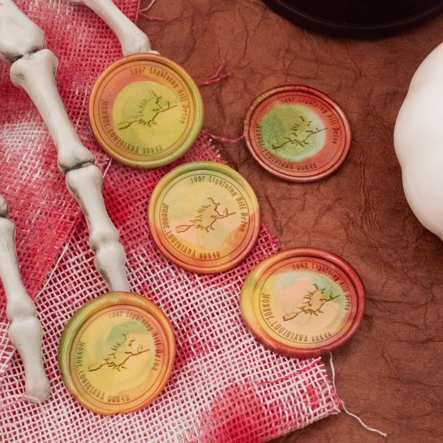 Carimbo de Sinete de Lacre de Morada de Halloween Personalizado - Estilo 27 3