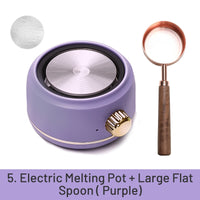 3.Panela Elétrica de Fusão + Colher de Lacre Plana Grande