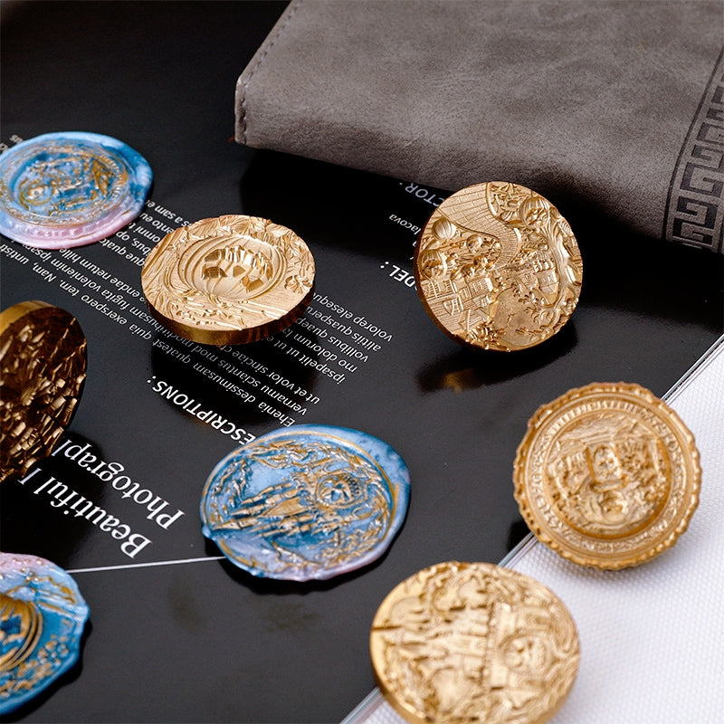 Carimbos de Lacre de Halloween com Relevo 3D (5 Designs) b