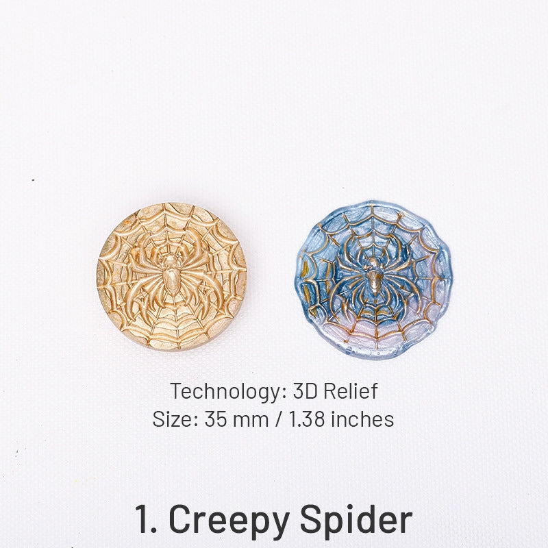 Carimbos de Sinete de Lacre do Halloween em Relevo 3D (5 Designs) sku-1