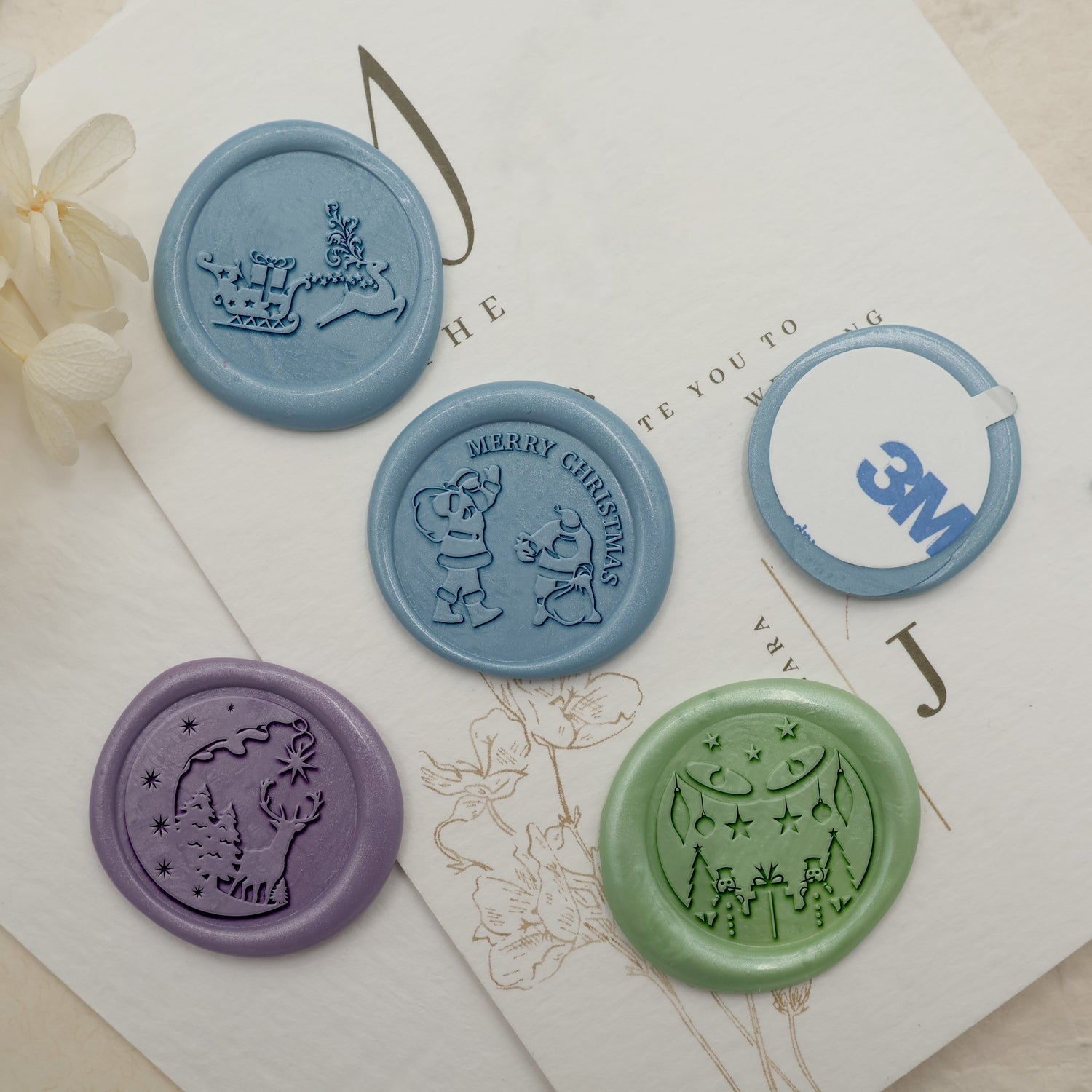 Carimbo de Sinete de Lacre de Natal (27 Designs) 3