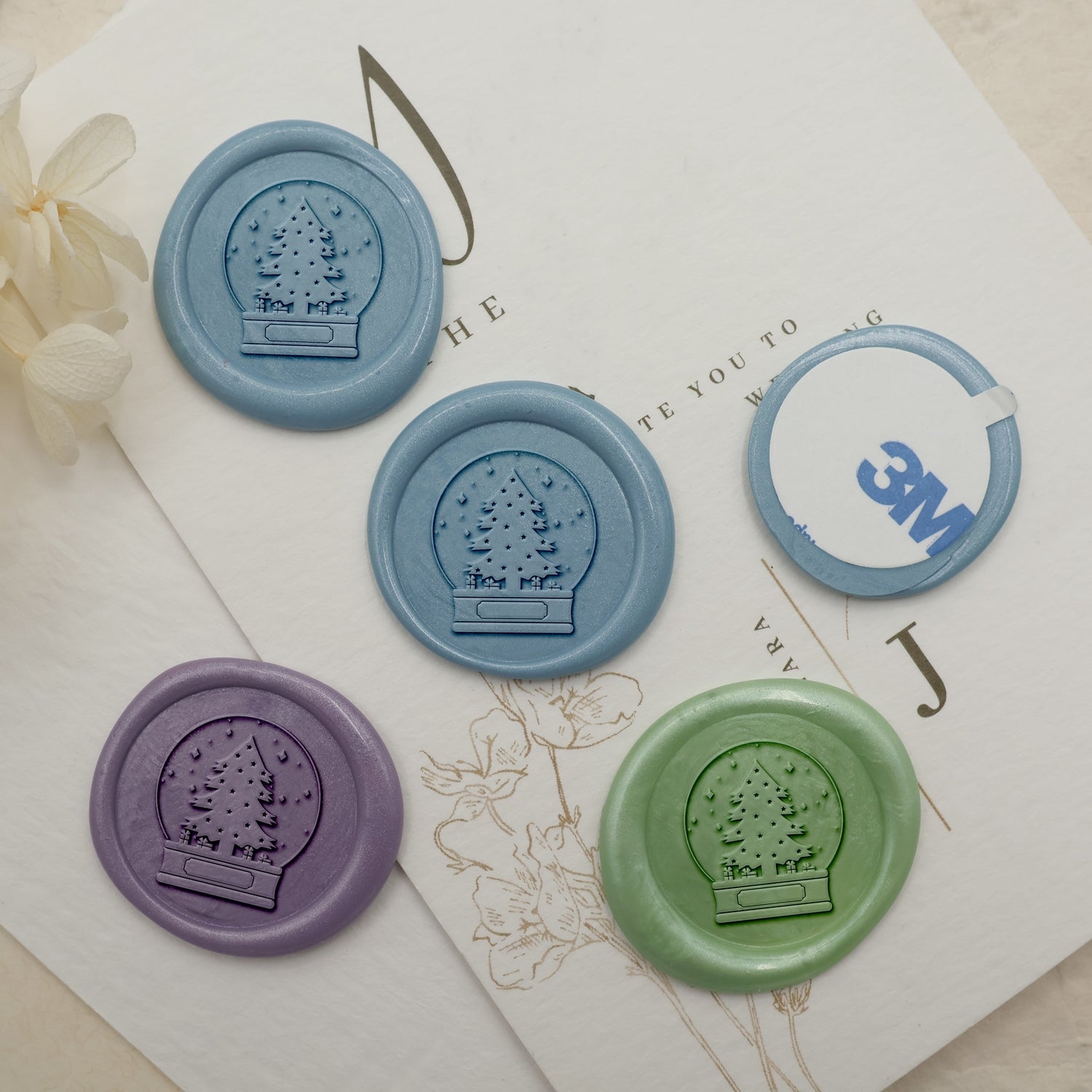 Tiny Christmas Tree Desk Craft Wax Seal Stamp3