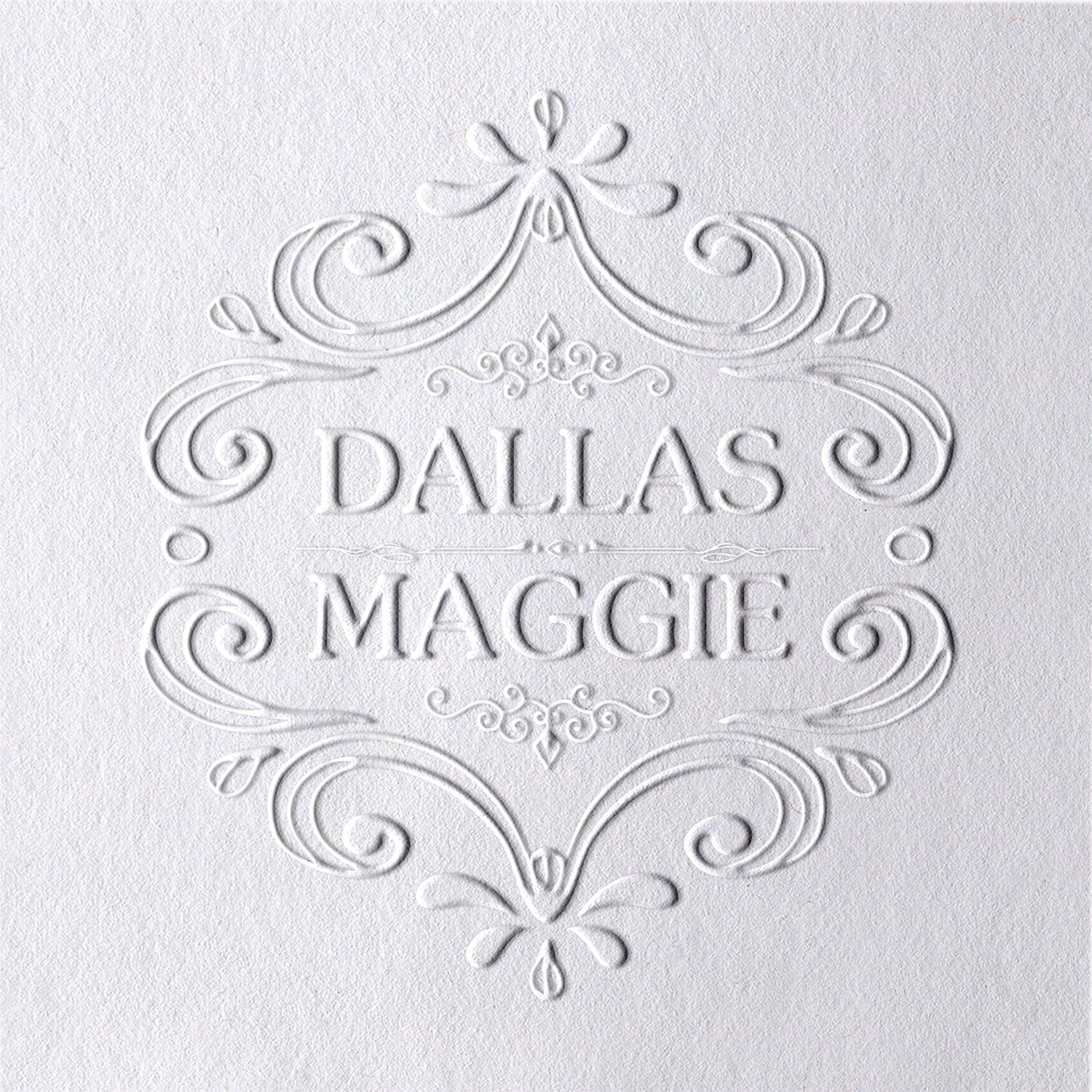 Chancela de Casamento com Padrão Elegante Personalizado 1511