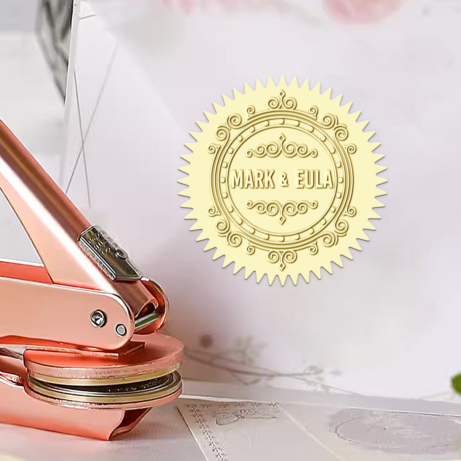 Custom Pocket Watch Wedding Embosser 1161