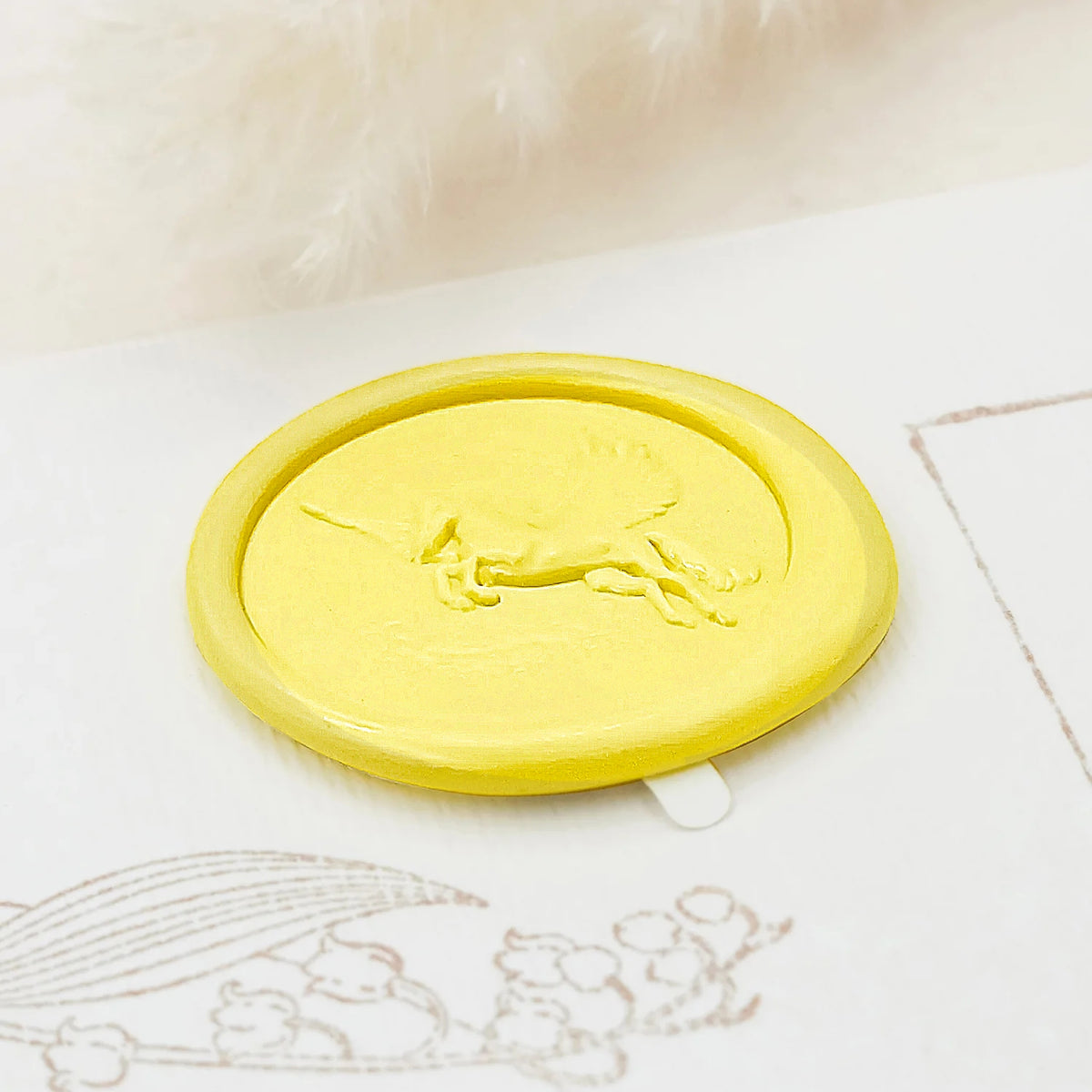 Adesivos de Sinete de Lacre Autocolante Pegasus Relevo 3D 4-1
