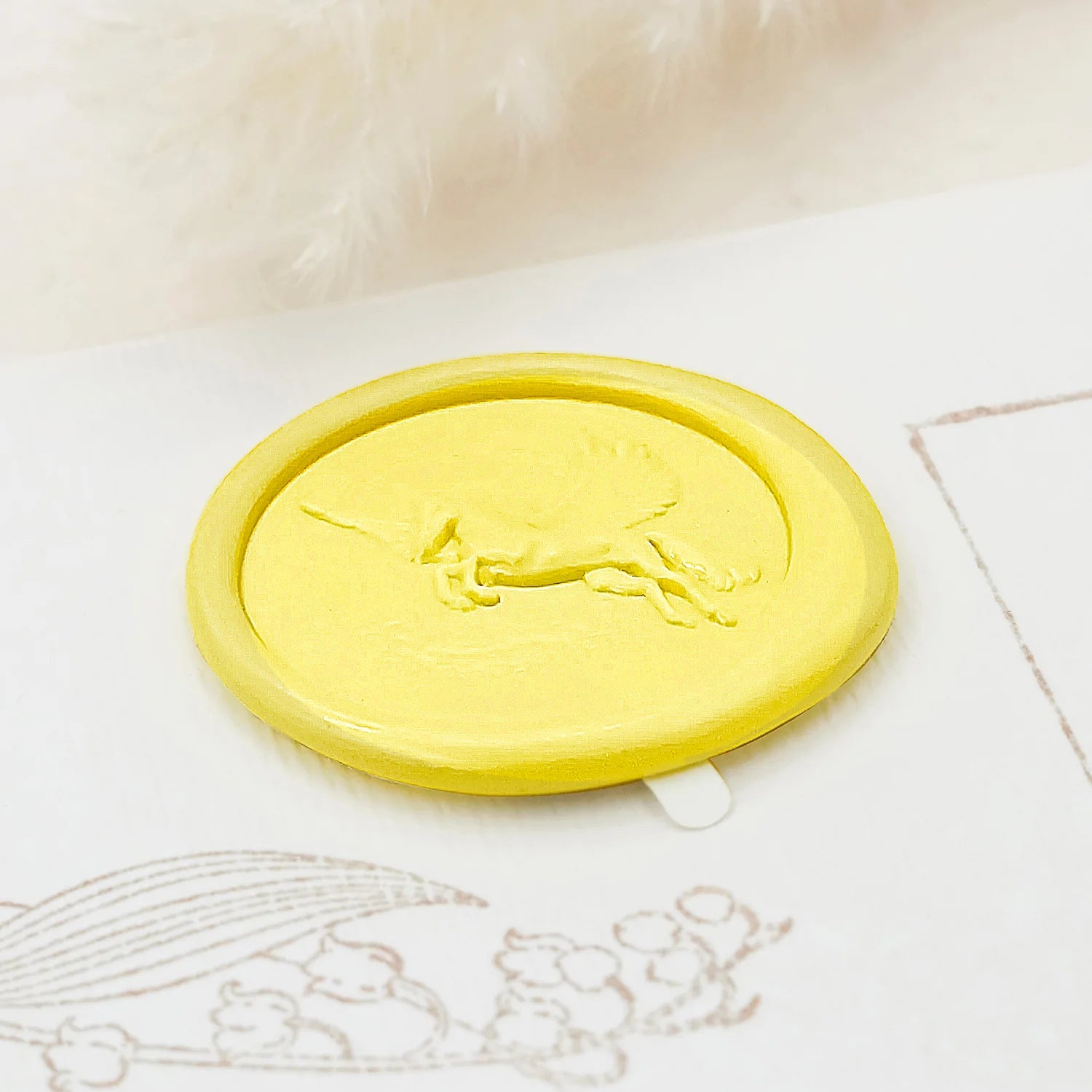 Adesivos de Sinete de Lacre Autocolante Pegasus Relevo 3D 4-1