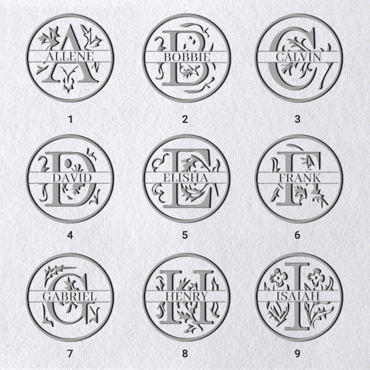 26 Letter Custom Floral Name Embosser sku_1_11