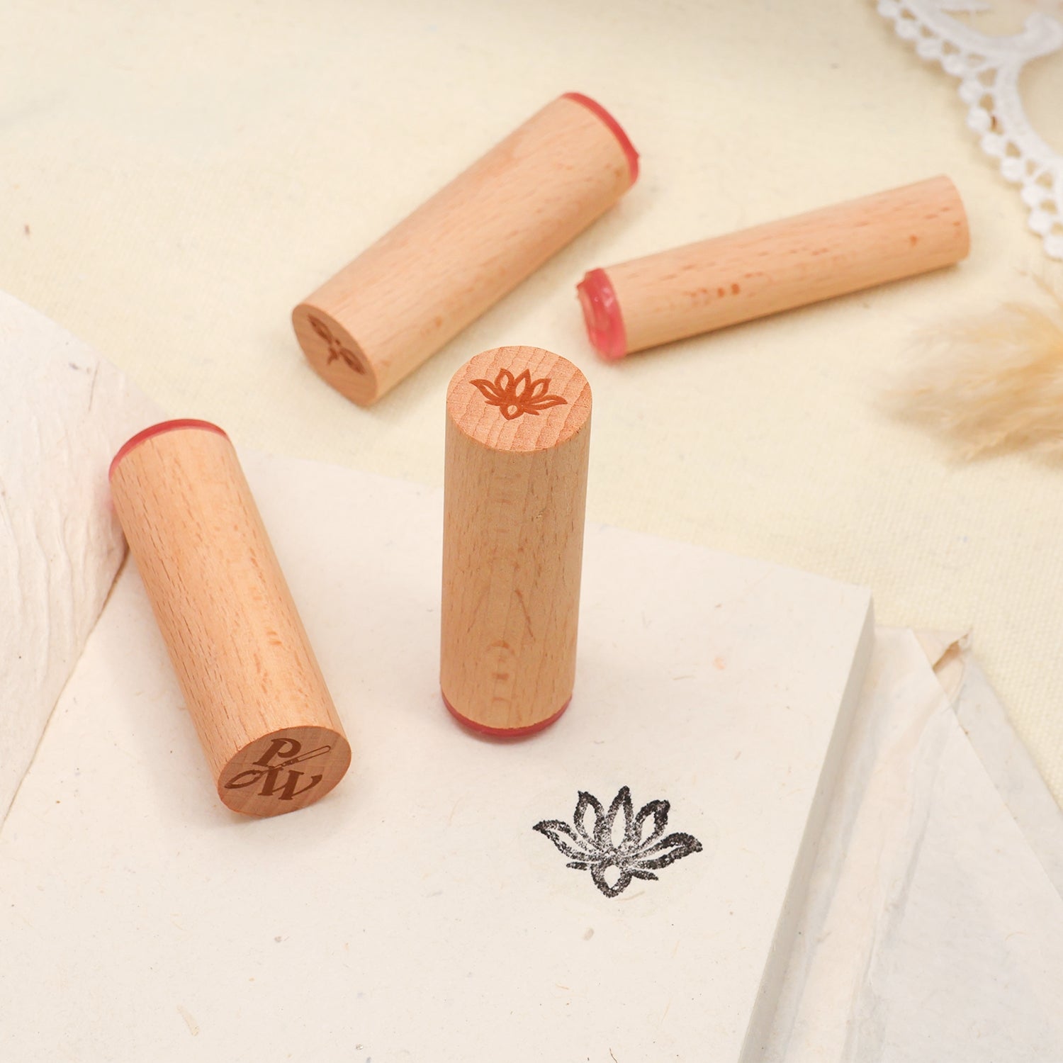 Mini Carimbo de Borracha Personalizado 6