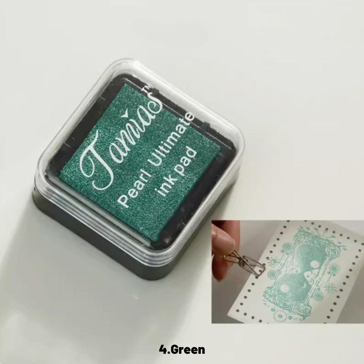 Almofada de Carimbo Mini Retro Perolado (8 Cores) 8