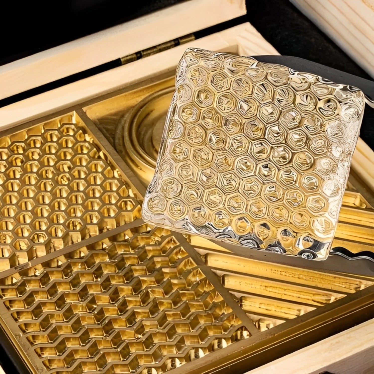 Placa de Gravação de Cubo de Gelo de Latão 6