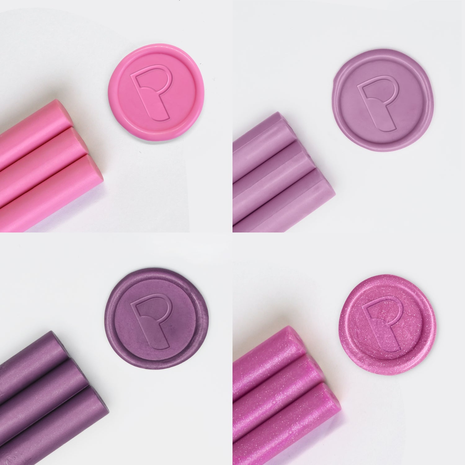 Conjunto de Bastões de Lacre Rosa (20 Peças Aleatórias)12