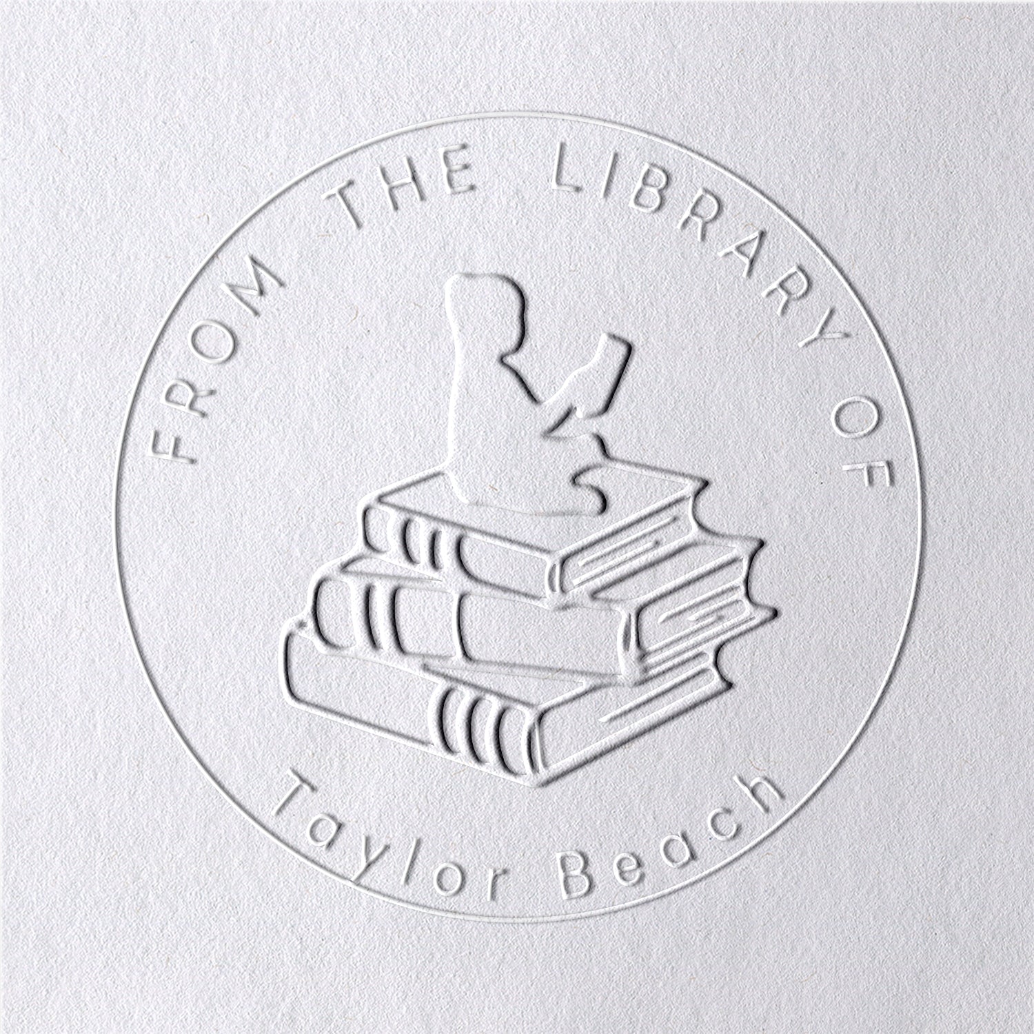 Leitor Personalizado Da Biblioteca Do Livro Chancela2