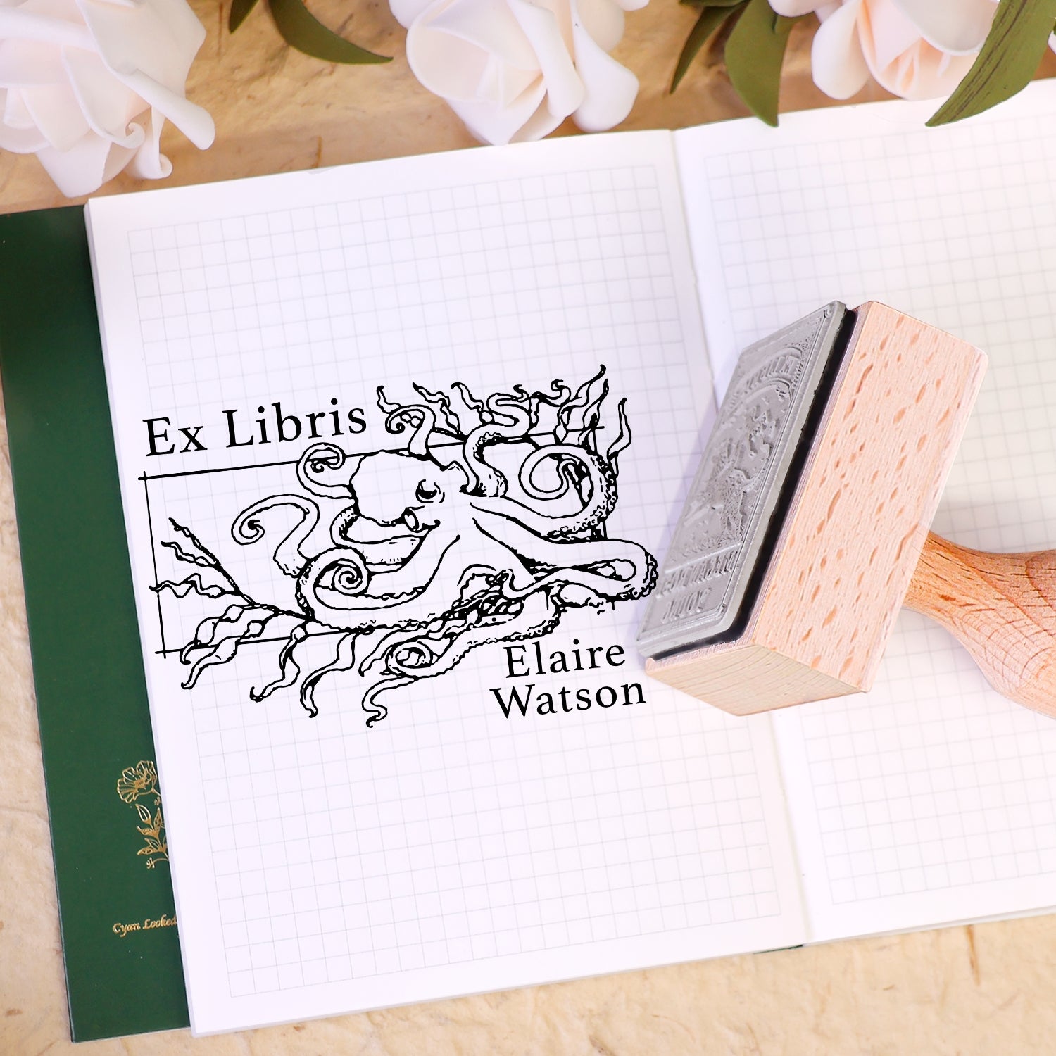 carimbo de borracha personalizado para livro uso livro 2