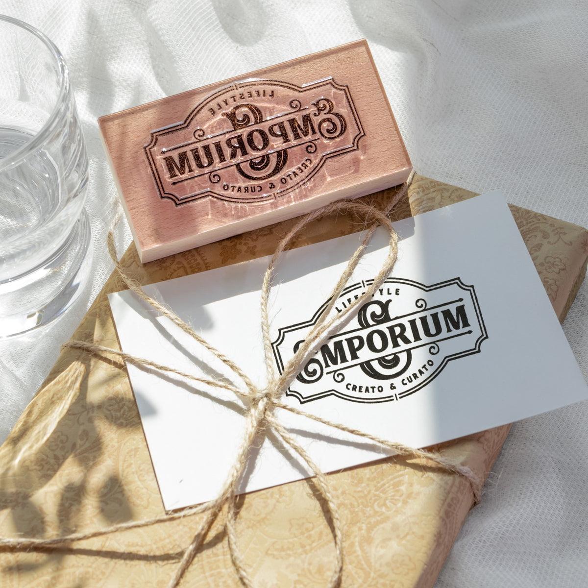 Custom Wooden Rubber Stamps for Business & Crafts with Your Logo : Artwork12