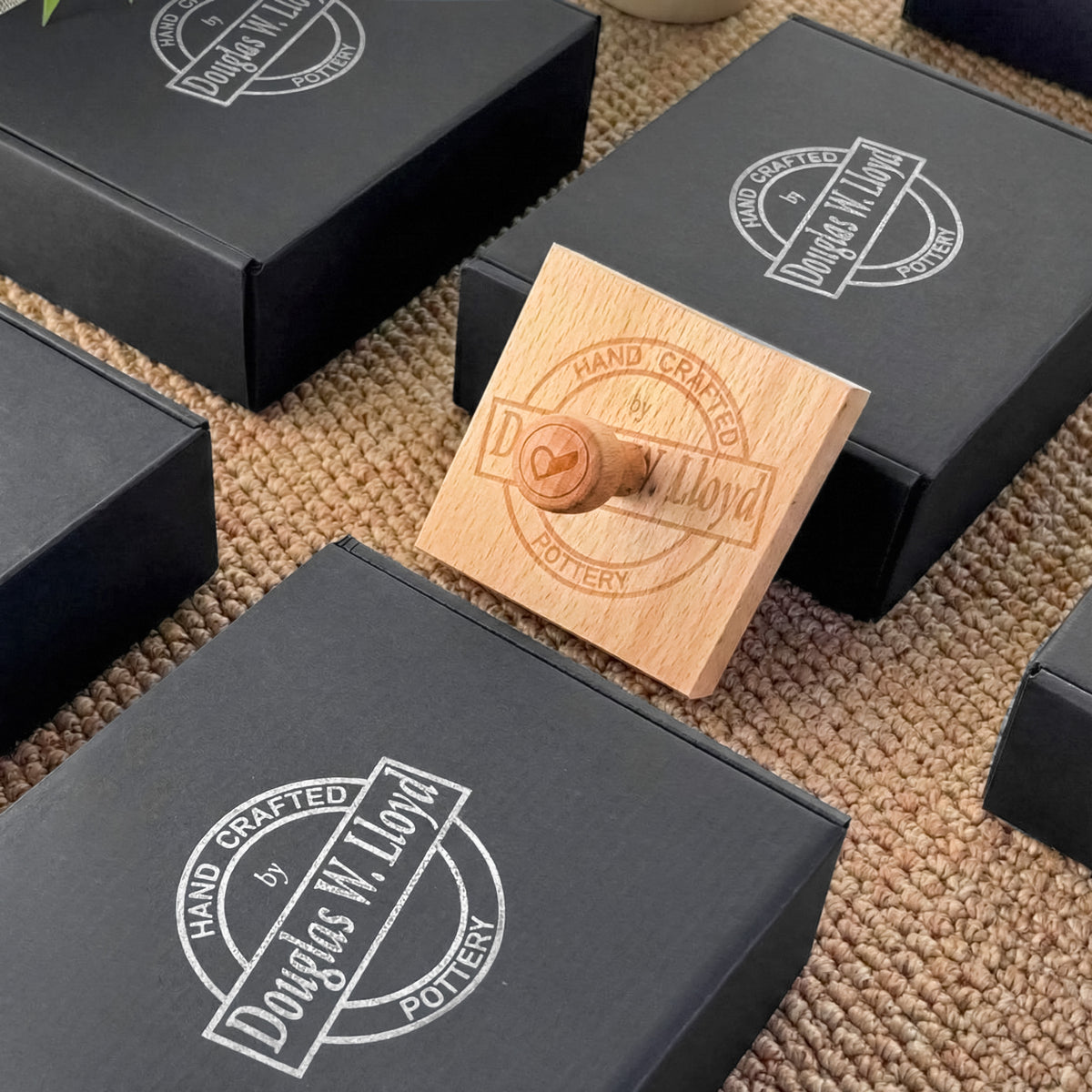 Carimbos de borracha de madeira personalizados para negócios e artesanato com o seu logótipo : Artwork11