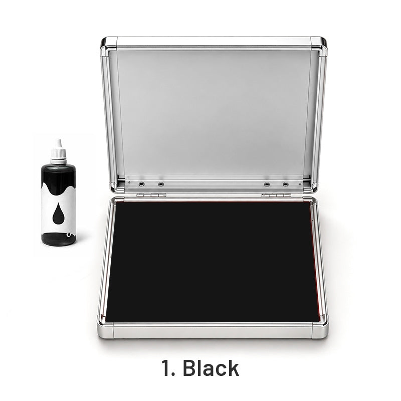 Extra Large Quick-Dry Multi-Color Ink Pad with Metal Case1