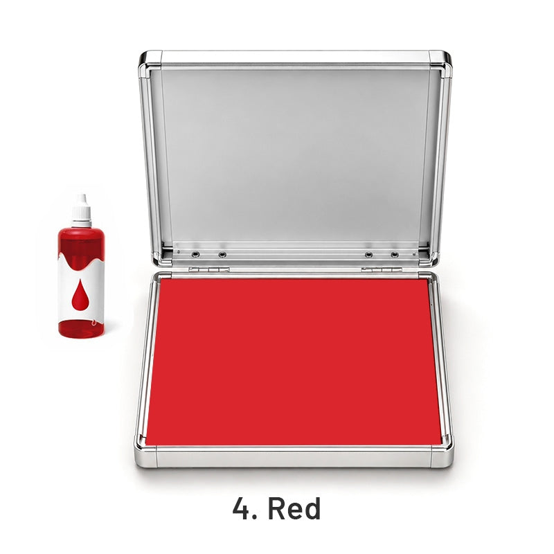Extra Large Quick-Dry Multi-Color Ink Pad with Metal Case4