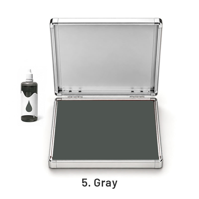 Extra Large Quick-Dry Multi-Color Ink Pad with Metal Case5