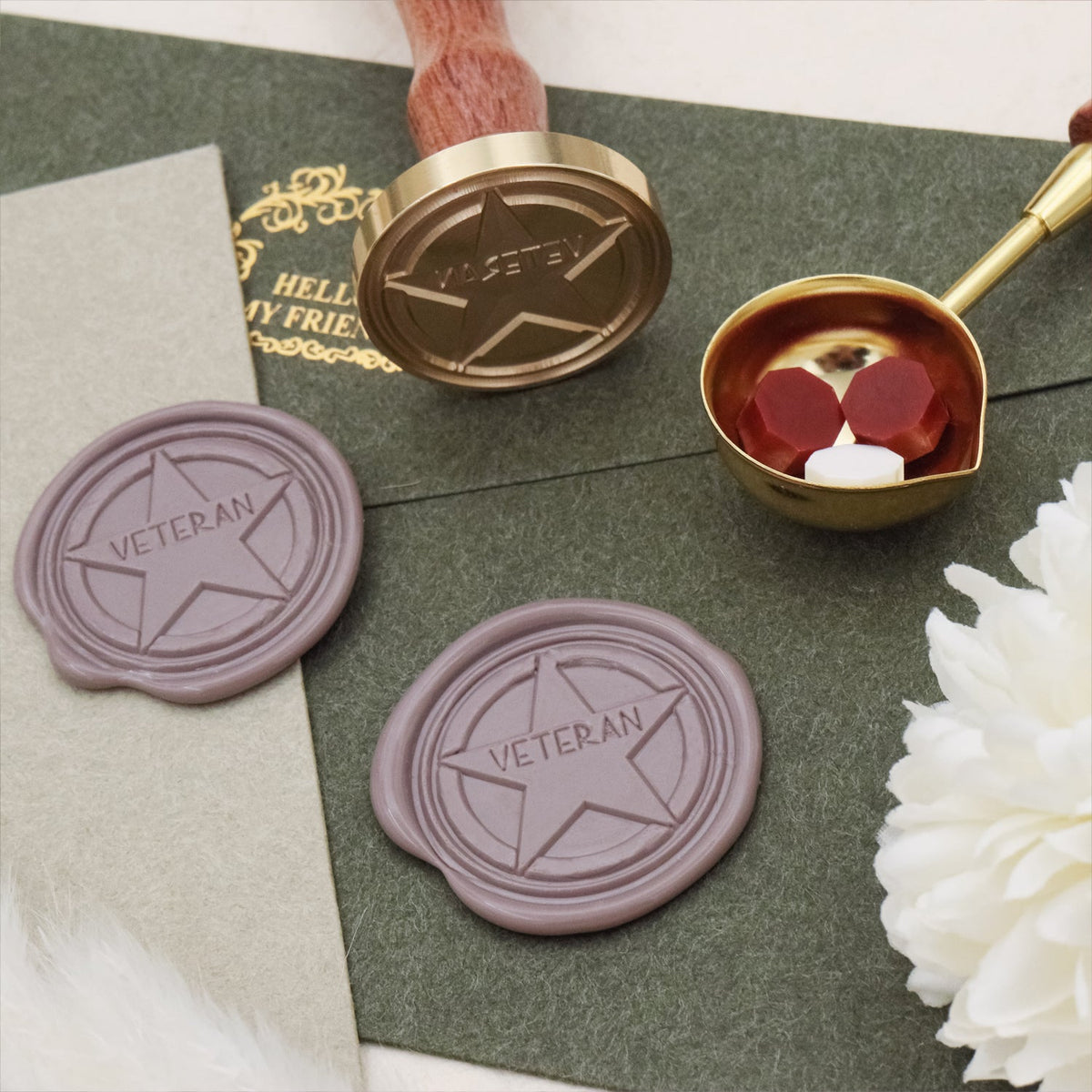 Stamprints Arte Militar Sinete de lacre Carimbo 4