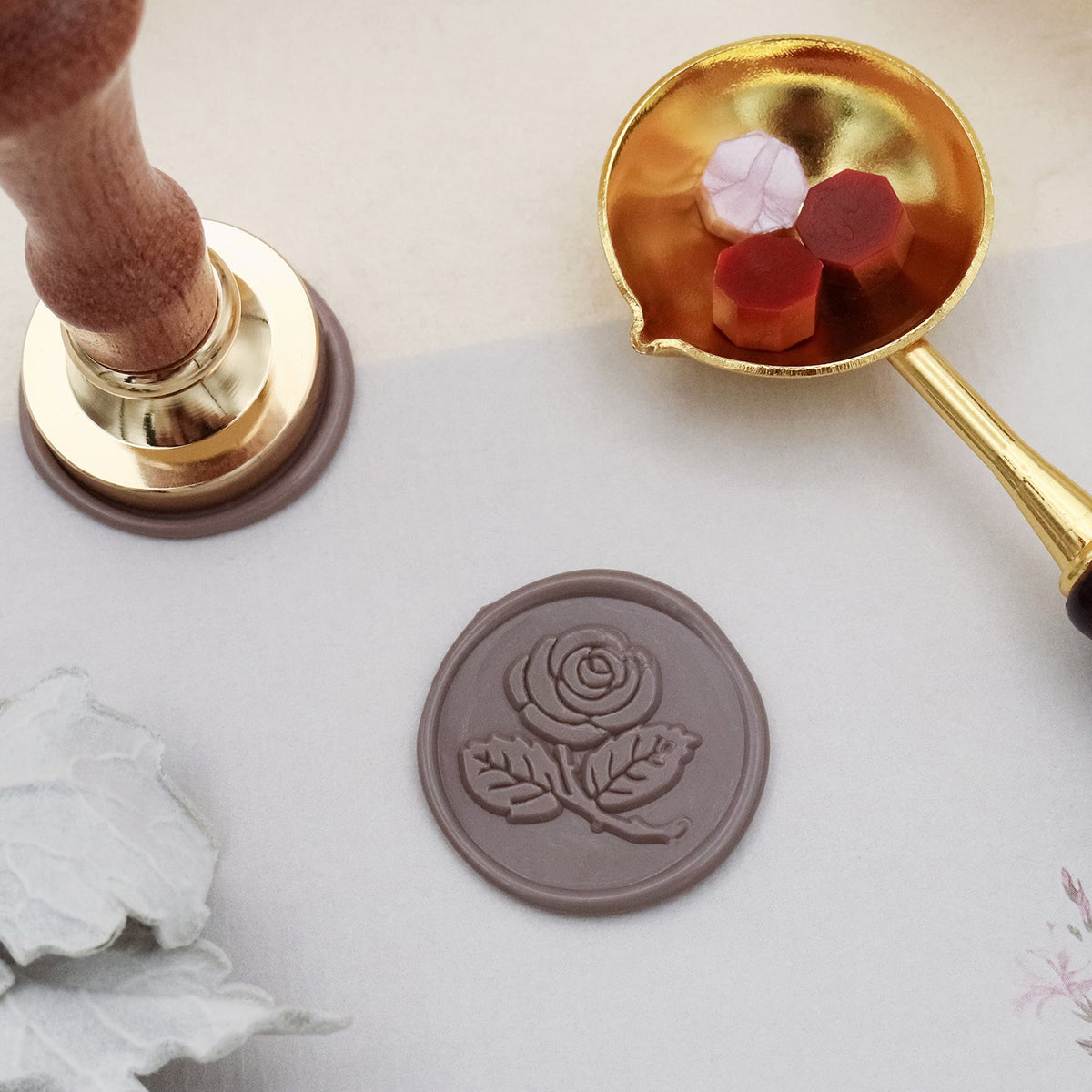 Stamprints Rose Wax Seal Stamp 2